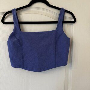 Beyond Yoga Cropped Bra Tank – Blue – Size Medium